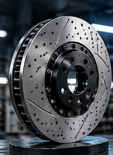 JIXHub Drilled & slotted brake rotor reference visual