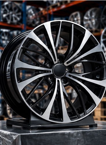 JIXHub Black machined alloy wheel reference visual